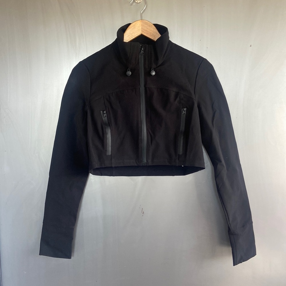 Cropped Workout Jacket - Picture 2 of 13
